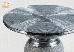 Quality Lightweight Glass Fiberglass Furniture Pedestal Plant Stand Round Corner Table wholesale