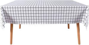 Quality Plastic Catering Plaid Black And White Disposable Table Cloths wholesale