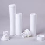 Empty White Straight Packaging Candy Tube for Vitamin C Pills and Effervescent