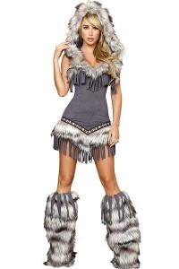 Quality Womens Captain California adult halloween costumes , Indian fancy dress costumes wholesale