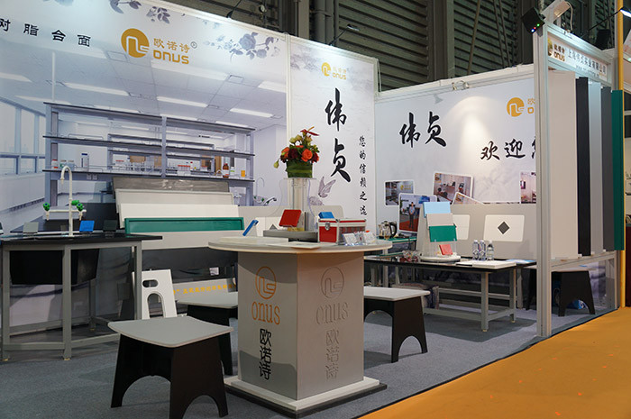 Black ice bule customized epoxy resin worktops with monolithic technology education