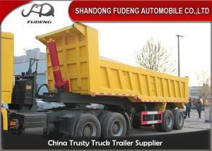 Quality High Strength Steel End Dump Truck With BPW Axle / 30 Tons Semi Trailer Dump Truck wholesale