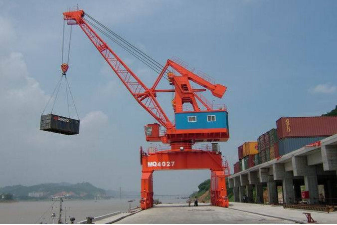 25 Ton Outdoor Yard Port Gantry Crane , Electric Cantilever Gantry Crane