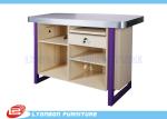 Store / Shop Cash Counter MDF Display SGS ISO , Laminated Melamine Finished