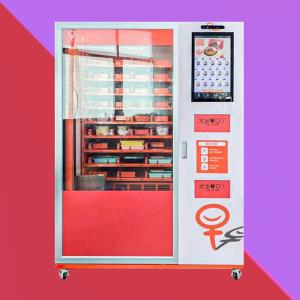 Quality hot food Kiosk Vending Machine With Inbuilt Microwave 60-200 servings wholesale