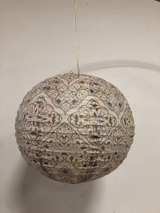 Quality 300mm ball shape Paper Kids Bedroom Lampshades With Flower Printed wholesale