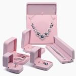 Bestyle Custom Logo Printed Luxury Jewelry Packaging Box CMYK Color With Velvet