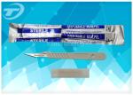Sterile Medical Disposable Products stainless balde scalpel with plastic handle