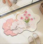 Bathroom Waterproof Carpet Creative Tulip Series Pattern Carpets