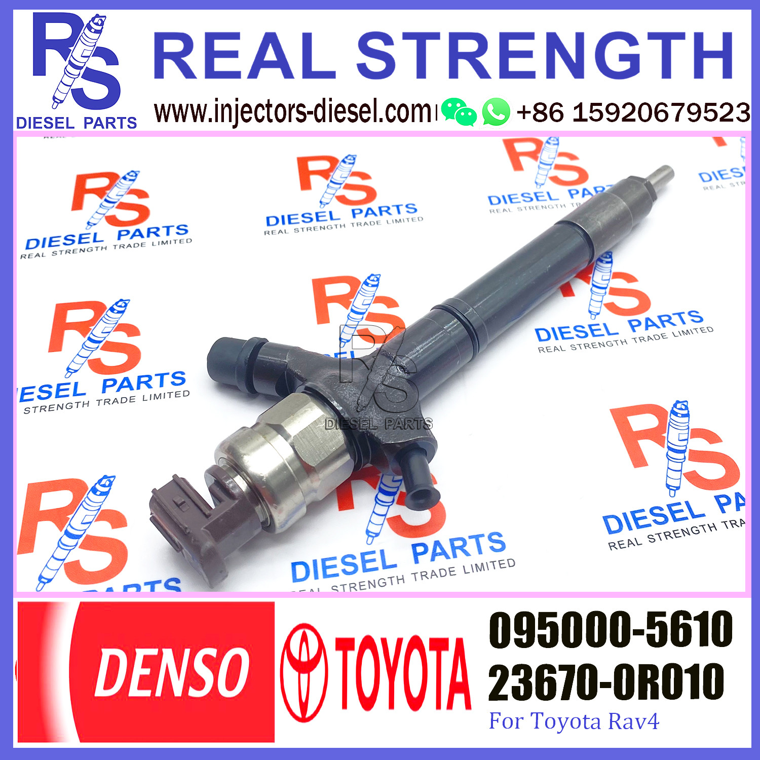 Common Rail Toyota Rav4 Fuel Injector 095000-5610 23670-0R010