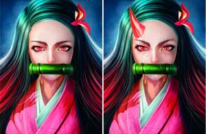 Quality Demon Slayer 3D Lenticular Pictures PET for Kid's Room Decoration wholesale
