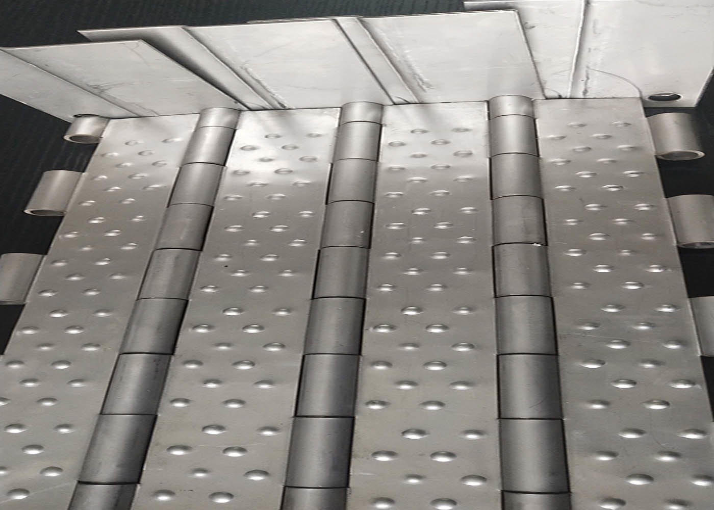 Perforated Stainless Steel 304 Plate Link Conveyor Belt