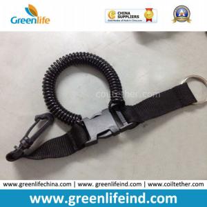 Quality Black Webbing Sling with Scuba Diving Spiral Coiled Lanyard Holder wholesale