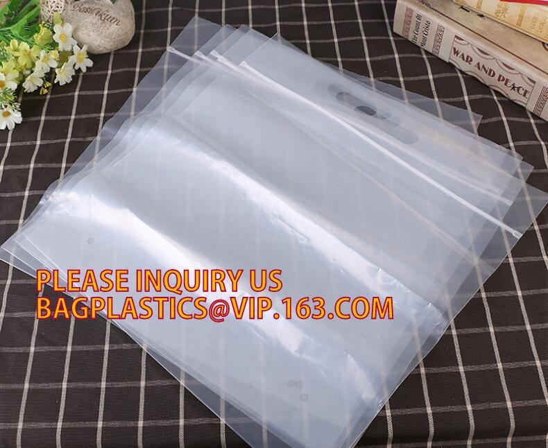 Self Seal Zipper Plastic Retail Packing Bag, Zip Lock Bag Retail Package with Hang Hole, Direct buy China supplier pack