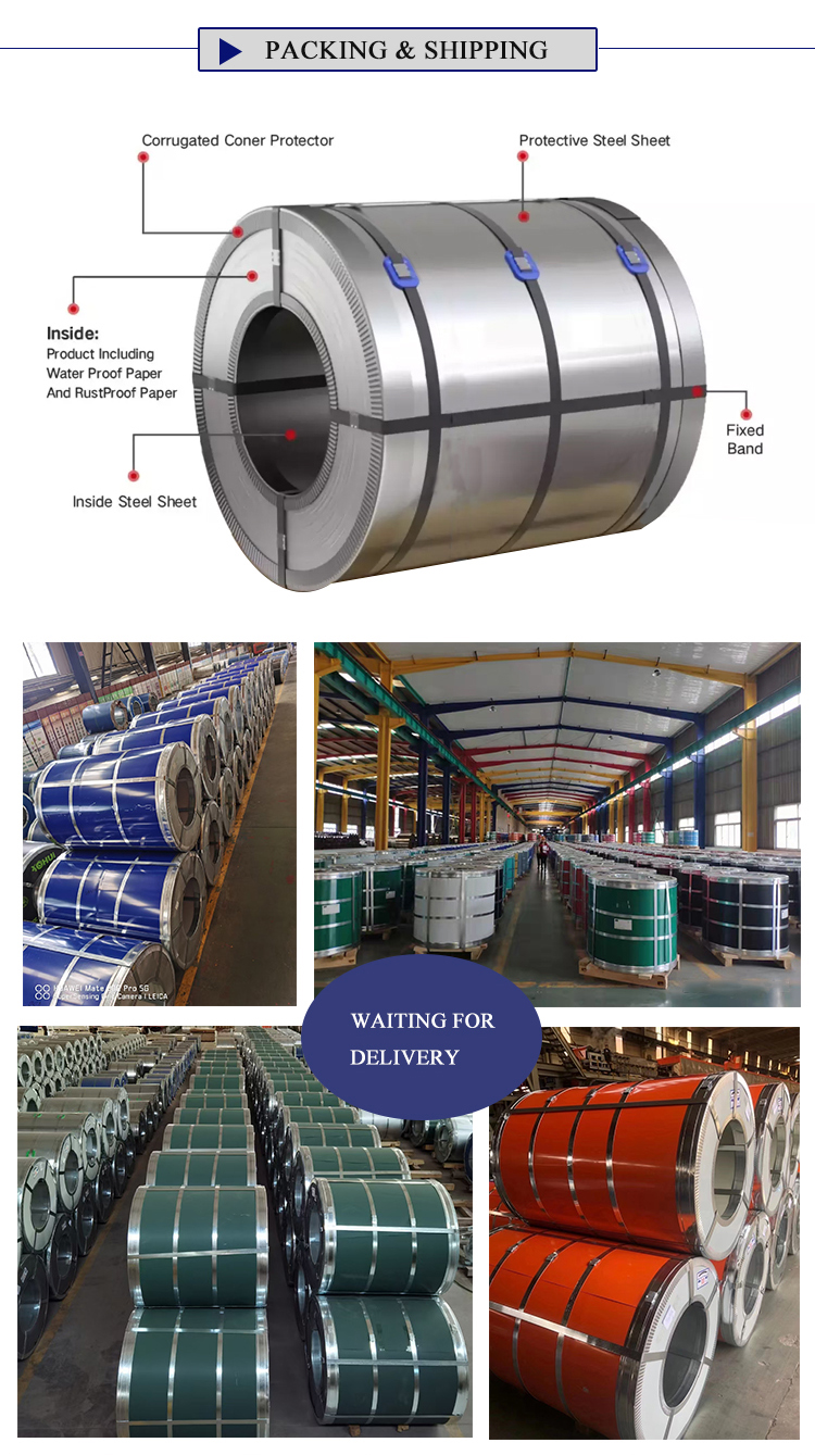 Hardness Full Hard RALColor Bulk Galvanized Steel Coil PPGI Strip Dx51D Grade Durable Roofing Solutions for Construction