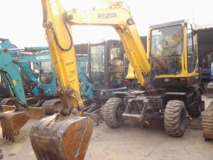 Quality Used Mini Wheel Excavator Hyundai R60W-7 wholesale