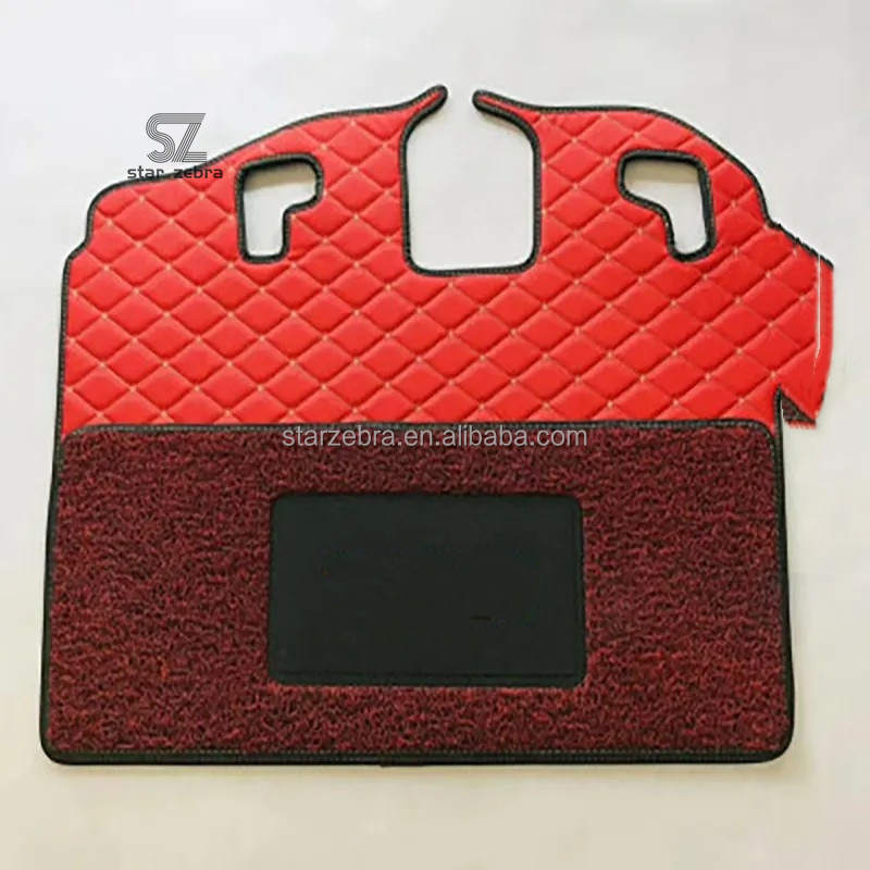 Black / Red PC60-7 Excavator Cab Foot Mat for Construction Works at Affordable