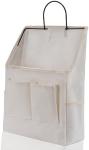 2 PACK WALL HANGING BAG ORGANIZER BASKET WITH POCKETS FOR BATHROOM BEDROOM