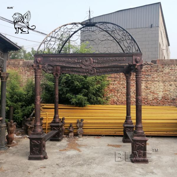 Antique Iron Gazebo Wrought Iron Pavilion Garden Metal Large European Style