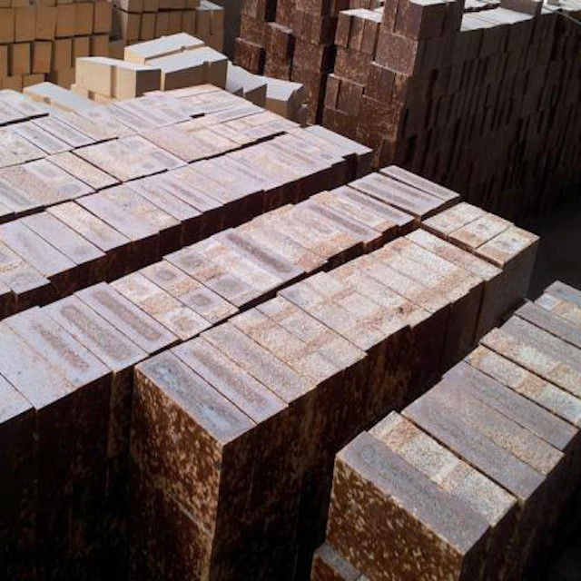 Semi-Rebonded Magnesia Chrome Refractory Brick For Non-Ferrous Industry Anode Furnace