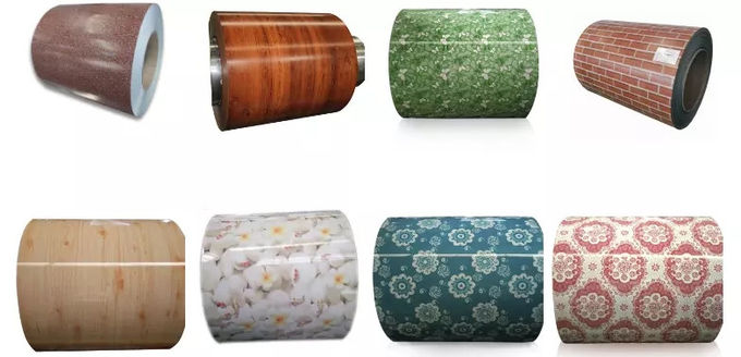 Flower Printing PPGI / Special Pattern Coated Steel Sheet Coil / Pre-painted Galvanized Steel Coil