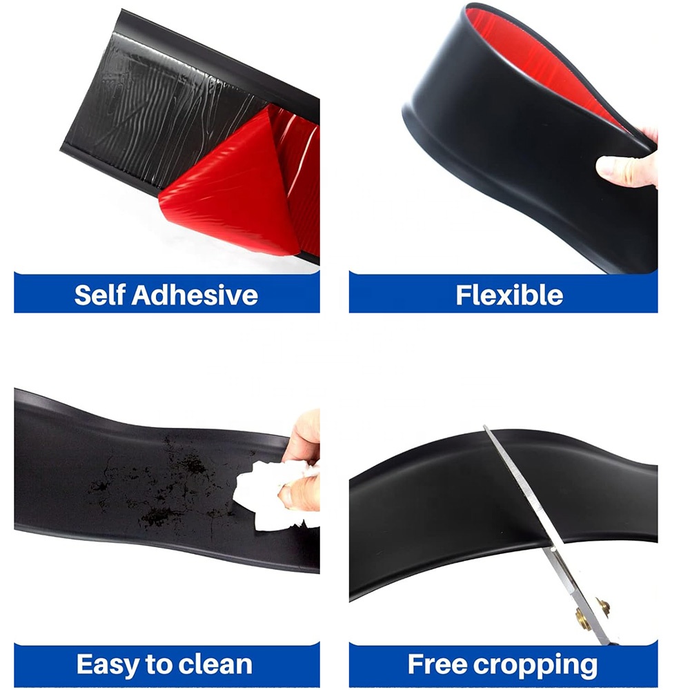 Timeless Classic 4" Flexible Vinyl Wall Base Rubber Cove Base PVC Skirting Trim Roll