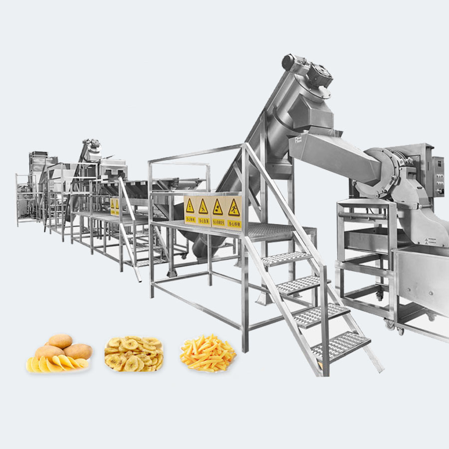 SUS304 Stainless Steel Potato Chips Making Machine Automatic 15KW