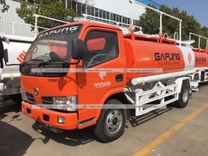 Quality Dongfeng 5m3 5000litres Fuel Delivery Truck Refilling Tanker with Oil Dispenser wholesale