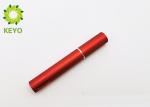 Cylinder Shape Empty Eyeliner Container Red Color Aluminum Material Made