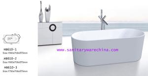 Quality Bathtubs, freestanding Bathtub without faucet , hand shower HB610 wholesale