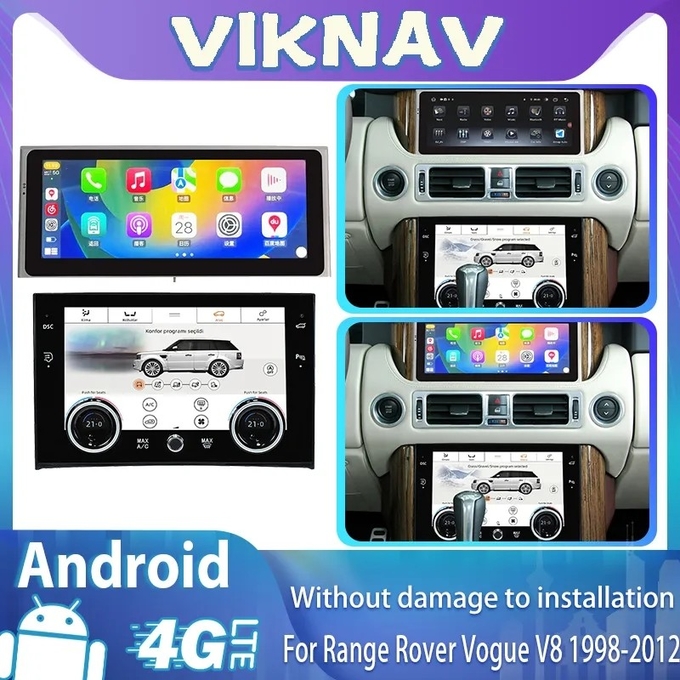 10.25 Inch Screen Car radio For 1998-2012 Land Rover V8 128G Navigation GPS Multimedia DVD Player Wireless Carplay