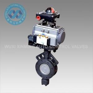 Quality Pneumatic Actuator Metal Hard Sealed Stainless Steel Butterfly Valve wholesale