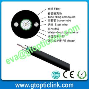 Quality GYXTW central tube 2~12core single armored outdoor fiber optic cable wholesale