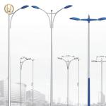 Customized Hot Dip Galvanized 15 Meters Steel Street Light Pole