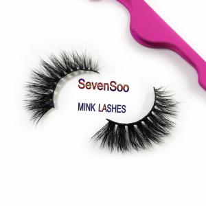 Quality Beautiful 3d Mink Strip Eyelashes Mink Lashes / Natural Mink Eyelashes wholesale