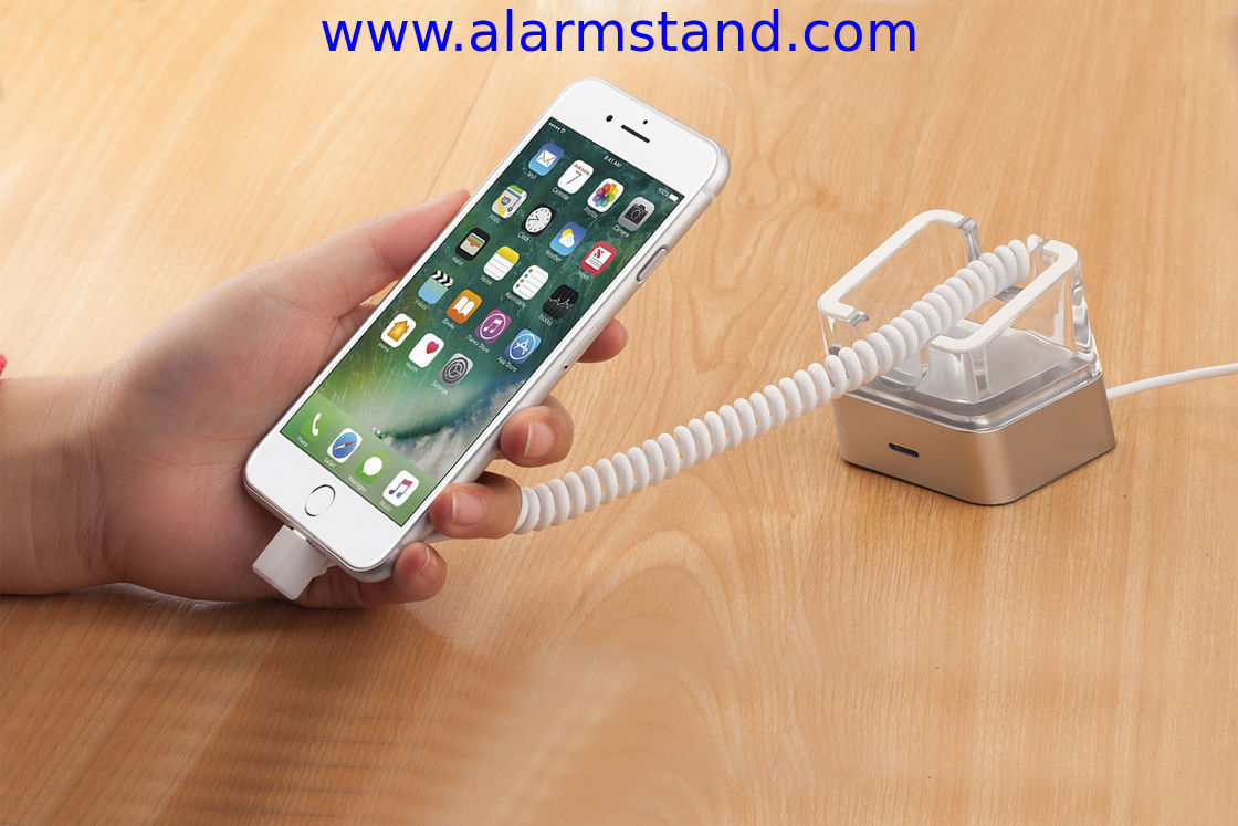 COMER anti-theft cable lock acrylic security display holder for handphones retail stores