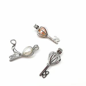 Quality Pearl Cage Locket Findings Cage Pendant Essential Oil Diffuser Locket For Oyster Pearl Girl Women Gits Dropshipping wholesale