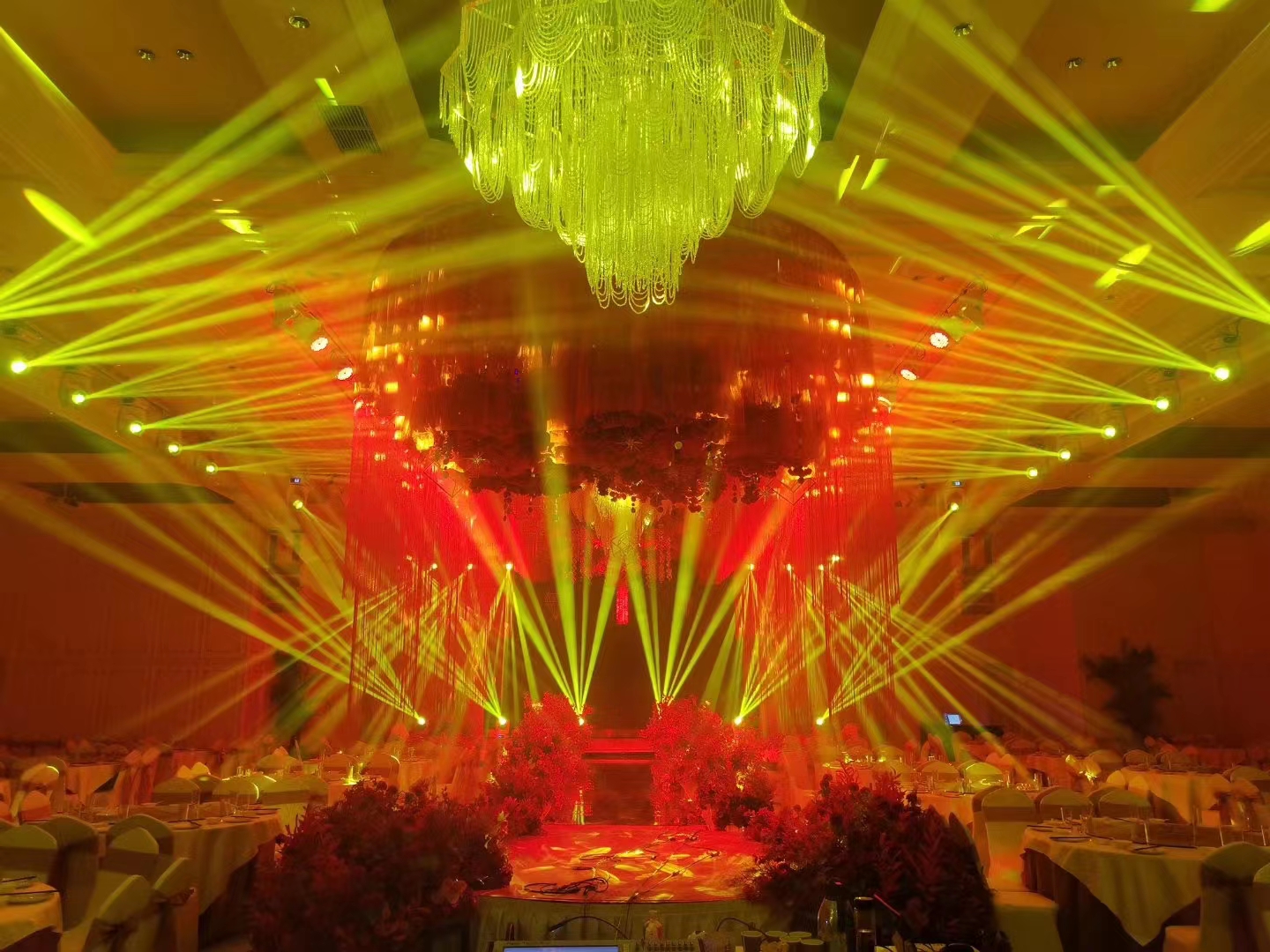 4in1 Led Party Dmx512 Stage Light Beam Moving Head Lighting for Dj Light Bar and More