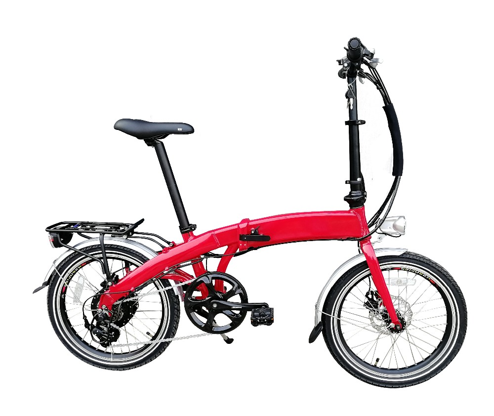Convenient 20 Inch Wheel Electric Folding Bike 6 Speed With 36V 7.8Ah Lithium Battery