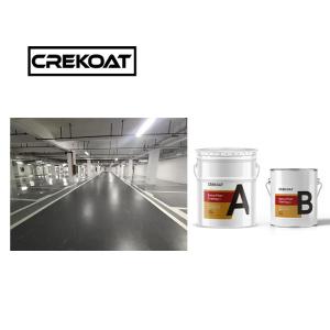 Quality Visibility Grey Epoxy Floor Paint Poured Top Coat Concrete Coatings Strength wholesale