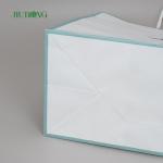 280mm Biodegradable White Kraft Recycled Paper Bags With Handles