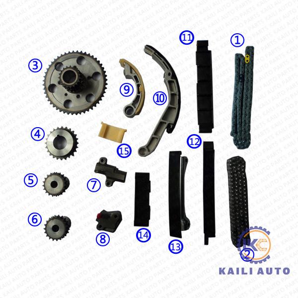 Cheap Timing chain kit for NISSAN NP300 NAVARA (D40) PATHFINDER III (R51) 13028-EB70A 94L 13070-EB70B for sale
