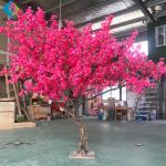 Large Artificial Flower Tree , Pink Bougainvillea Flower Tree For Wedding Party