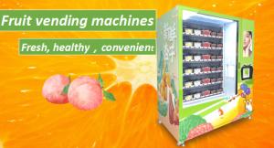 Quality Middle Pick Up Cut Fruit Salad Box Health Vending Machine Push Board Elevator wholesale