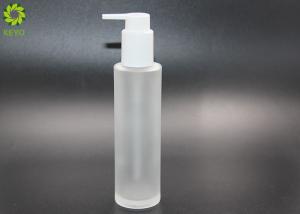 Quality Frosted Glass Hair Oil Body Essential Oil Pump Bottle 100ml 120ml wholesale