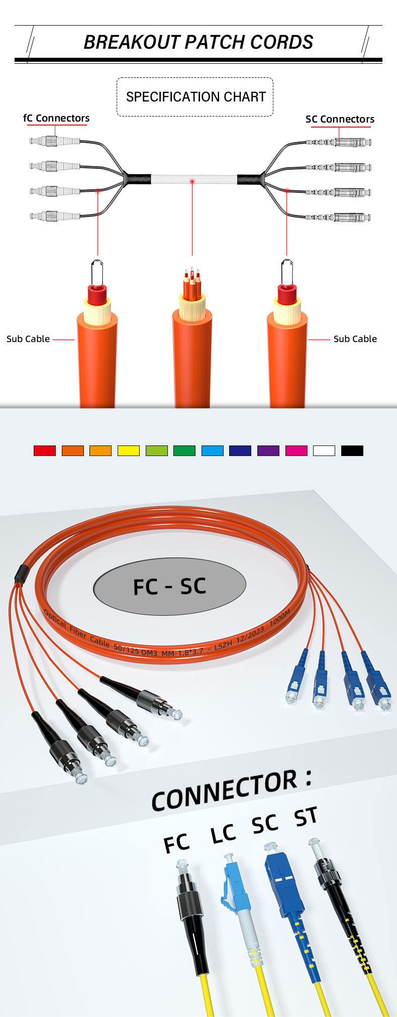 customized FTTH FTTB FTTX Network Fiber Optical Patch Cords Cable