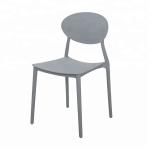 Fancy Plastic Outdoor Dining Chairs Comfortable With Wide Sitting Surface
