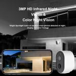 Tuya PIR Motion Detection Smart CCTV Camera Rechargeable Battery WIFI Security