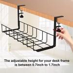 Upgrade Your Cable Organization with 3mm Thick Cable Management Mesh 39*16*12