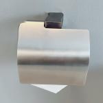 SUS304 Stainless Steel Paper Holder With Cover Satin Finish Tissue Paper Towel